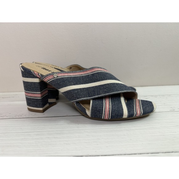 Y2K Hot Kiss Womens 8 M Vintage 90s 00s Chunky Denim Platform Wedge Ankle Sandal - Picture 5 of 11